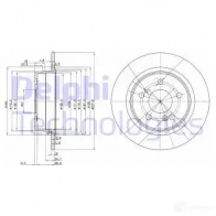 Тормозной диск DELPHI 5012759426517 BG2676 934289 IVW W0WB