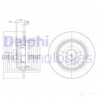Тормозной диск DELPHI 5012759971192 BG3969C Mercedes Viano Y3PD D