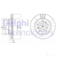 Тормозной диск DELPHI BG2547 EQYBS MK 5012759425435 934183