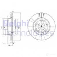 Тормозной диск DELPHI MD ZO8M 5012759423967 BG2397 934076