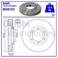 Тормозной диск DELPHI 5012759976340 A ZQM7T1 BG9153 1425134366