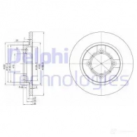 Тормозной диск DELPHI 933904 5012759421529 BG2153 LVDTA T