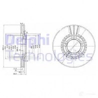 Тормозной диск DELPHI BG4036 3Q Q41D9 5012759386163 935213