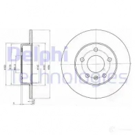 Тормозной диск DELPHI Opel Astra (H) 3 Хэтчбек 1.8 (L48) 125 л.с. 2004 – 2010 BG3406C 3 EQCEV 5012759529737