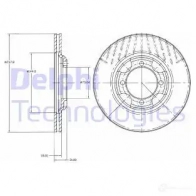 Тормозной диск DELPHI A SYTS 5012759424131 BG2414 934092