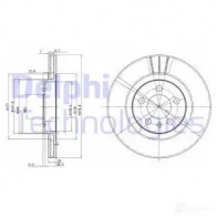 Тормозной диск DELPHI 5012759529645 BG3036C 934474 B B38T - Изображение 5