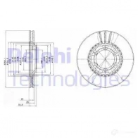 Тормозной диск DELPHI 5012759425121 856V8 CJ BG2513 934155
