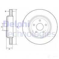 Тормозной диск DELPHI Jeep SS50D 3 BG9214C 5012759989906