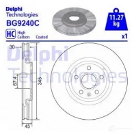 Тормозной диск DELPHI RH BNF Opel BG9240C