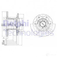 Тормозной диск DELPHI PQUU2E D BG429 5012759404287 935493