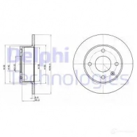 Тормозной диск DELPHI 5012759423752 BG2376 K NEDXQE 934060