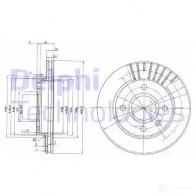 Тормозной диск DELPHI Ford Escort RE 2DV BG2440C 5012759971338