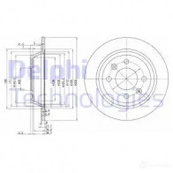 Тормозной диск DELPHI BG2420C 5012759971185 O0W4 N3 934099