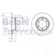 Тормозной диск DELPHI H IX950 BG2107 5012759421062 933877