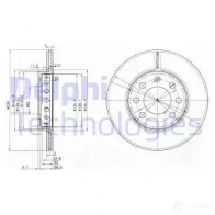 Тормозной диск DELPHI 5012759227596 934839 ZZEY XOJ BG3658 - Изображение 4