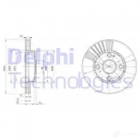 Тормозной диск DELPHI 5012759140420 BG3508 L GNEOE Mazda 323 (BJ) 6 Седан