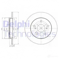 Тормозной диск DELPHI 935433 R VLVSS BG4233 5012759443446 - Изображение 5