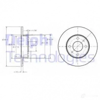 Тормозной диск DELPHI G ZSHG2 934010 5012759423127 BG2313