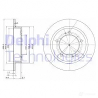 Тормозной диск DELPHI BG2584 934218 5012759425787 NIEY 2TW - Изображение 5
