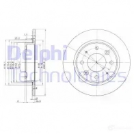 Тормозной диск DELPHI ZP OB7 5012759072967 BG3336 934641