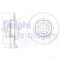 Тормозной диск DELPHI 8W1 EGSF 5012759308769 BG3857 935028