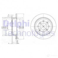 Тормозной диск DELPHI UOI M2 BG2538 5012759425350 934176 - Изображение 7