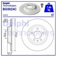 Тормозной диск DELPHI BG5024C Audi A1 (GB) 2 2018 – 2020 6 QY8E7