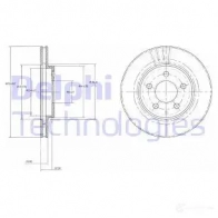 Тормозной диск DELPHI 934807 4NTBH T BG3594 5012759159675