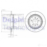 Тормозной диск DELPHI 934208 BG2573 5012759425671 Z 8FMY