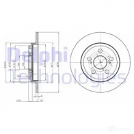 Тормозной диск DELPHI 935475 5MHI 1 BG4272 5012759450789