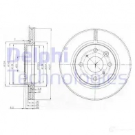 Тормозной диск DELPHI 935147 5012759370162 BG3976 4NM 0I - Изображение 5