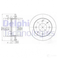 Тормозной диск DELPHI GI81 3 934825 BG3618 5012759159859