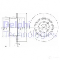 Тормозной диск DELPHI ER GP1 BG2637 934261 5012759426173
