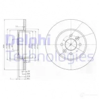Тормозной диск DELPHI BG3992 CN55 JNC 5012759370322 935165 - Изображение 5