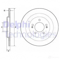 Тормозной диск DELPHI Hyundai i40 (CW, VF) 1 Универсал 5012759970454 BG4688C 4X89 LL