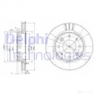 Тормозной диск DELPHI 5012759072950 BG3335 934640 9WS KCNR