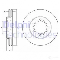 Тормозной диск DELPHI BG4795C 5012759979617 1211320271 9 019FI