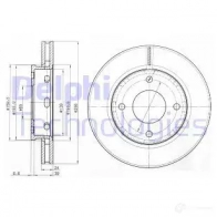 Тормозной диск DELPHI BG3987 Mitsubishi Colt 5012759370278 WGX PN