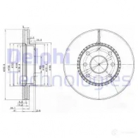 Тормозной диск DELPHI 934962 BG3790 5012759280874 BB P4D3Z