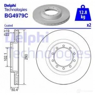 Тормозной диск DELPHI IR NUFF BG4979C 1437950085 - Изображение 5