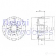 Тормозной барабан DELPHI BF270 5012759462690 LWDBS4 P 933598