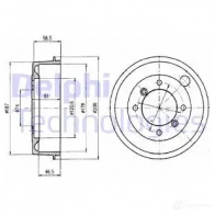 Тормозной барабан DELPHI 5012759460009 933520 BF1 0 JAFC