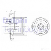 Тормозной барабан DELPHI 5012759468470 65Z 86 BF518 933796
