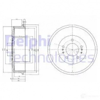 Тормозной барабан DELPHI BF520 933799 FOHS E 5012759471227
