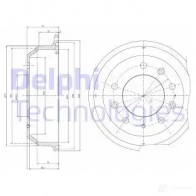 Тормозной барабан DELPHI Z4D P1 5012759460078 933827 BF8