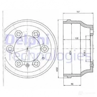Тормозной барабан DELPHI 933640 QI0D7 1R BF330 5012759959107