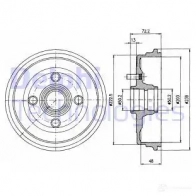 Тормозной барабан DELPHI BF230 933579 5012759462294 5GK Y2W