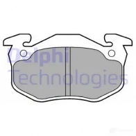 Тормозные колодки дисковые, комплект DELPHI 9O1NJ LP852 950609 2063 4