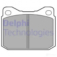Тормозные колодки дисковые, комплект DELPHI LP117 H47A2G 2028 0 949144