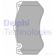 Тормозные колодки дисковые, комплект DELPHI 950029 LP2290 5012759469880 NJ19 JKX